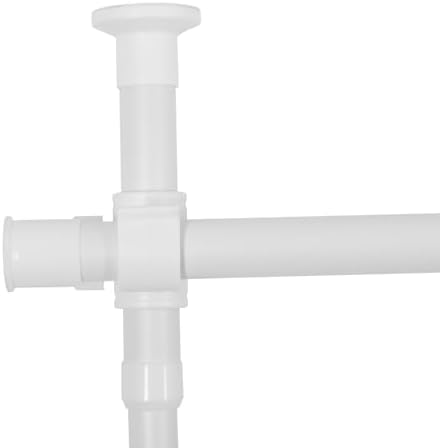 Raumteiler Paraventgestell Gardinenstange - Ausziehbare, freistehende Lösung für Wohnzimmer und Balkone, 0.7-1.77x 1.22-