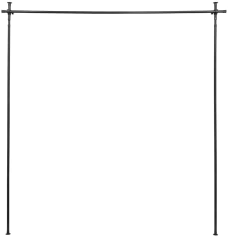 Raumteiler Paraventgestell Gardinenstange - Ausziehbare, freistehende Lösung für Wohnzimmer und Balkone, 0.7-1.77x 1.22-