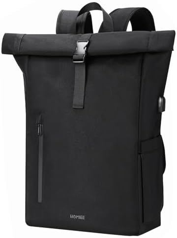 HOMIEE Rolltop Rucksack 30L für Herren und Damen – Wasserdichter Laptoprucksack für Arbeit & Reisen