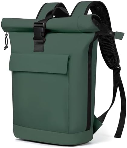 Lekeinchi Rolltop Rucksack für Damen & Herren – Wasserdichter Laptoprucksack mit 17 Zoll Fach für Reisen, Uni & Arbeit -