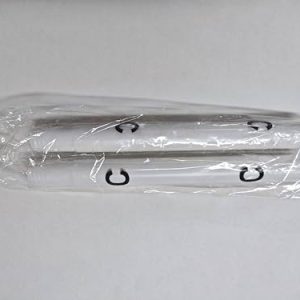 WELDUN Raumteiler Vorhangstangen 2er Set C-Stange Weiß für stilvolle Raumtrennungen