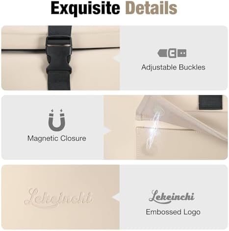 Lekeinchi Rolltop Rucksack für Damen & Herren – Wasserdichter Laptoprucksack mit 17 Zoll Fach für Reisen, Uni & Arbeit -