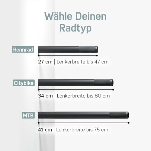 Borgen Fahrrad Wandhalterung aus Holz – stabile 20 kg Tragkraft für Rennrad, MTB & E-Bike
