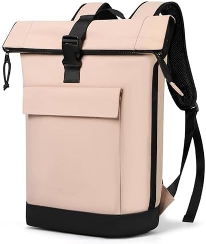 Lekeinchi Rolltop Rucksack für Damen & Herren – Wasserdichter Laptoprucksack mit 17 Zoll Fach für Reisen, Uni & Arbeit -