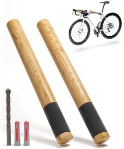 Borgen Fahrrad Wandhalterung aus Holz – stabile 20 kg Tragkraft für Rennrad, MTB & E-Bike
