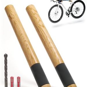 Borgen Fahrrad Wandhalterung aus Holz – stabile 20 kg Tragkraft für Rennrad, MTB & E-Bike