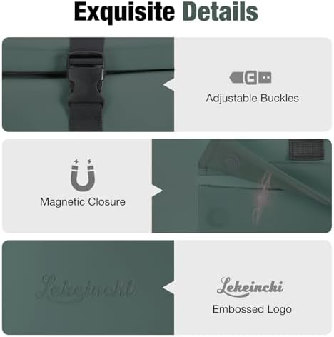 Lekeinchi Rolltop Rucksack für Damen & Herren – Wasserdichter Laptoprucksack mit 17 Zoll Fach für Reisen, Uni & Arbeit -