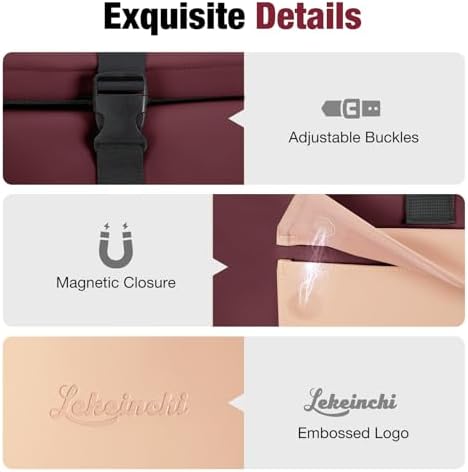 Lekeinchi Rolltop Rucksack für Damen & Herren – Wasserdichter Laptoprucksack mit 17 Zoll Fach für Reisen, Uni & Arbeit -