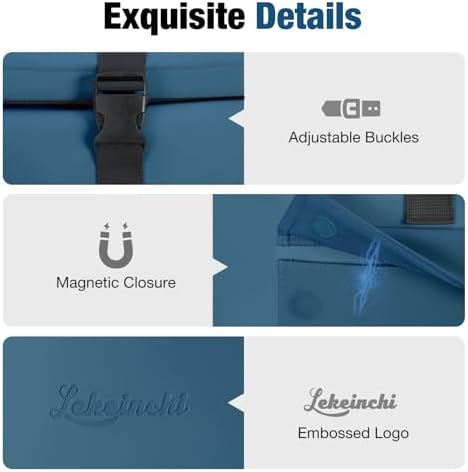 Lekeinchi Rolltop Rucksack für Damen & Herren – Wasserdichter Laptoprucksack mit 17 Zoll Fach für Reisen, Uni & Arbeit -