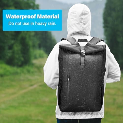 HOMIEE Rolltop Rucksack 30L für Herren und Damen – Wasserdichter Laptoprucksack für Arbeit & Reisen