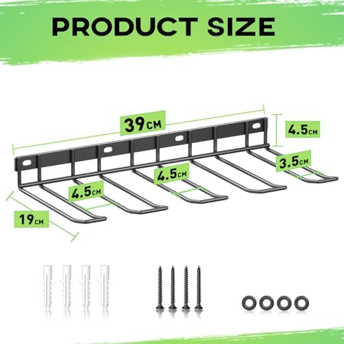 WELDUN Werkzeughalterung für Schlagbohrschrauber – 3 Ebenen Werkzeugregal für Garage und Werkstatt, mit seitlichem Schra