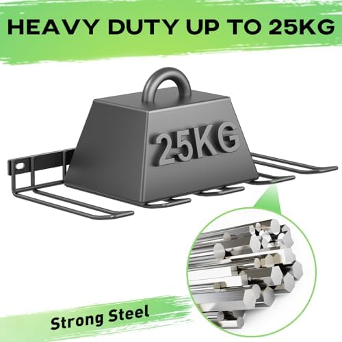 WELDUN Werkzeughalterung für Schlagbohrschrauber – 3 Ebenen Werkzeugregal für Garage und Werkstatt, mit seitlichem Schra