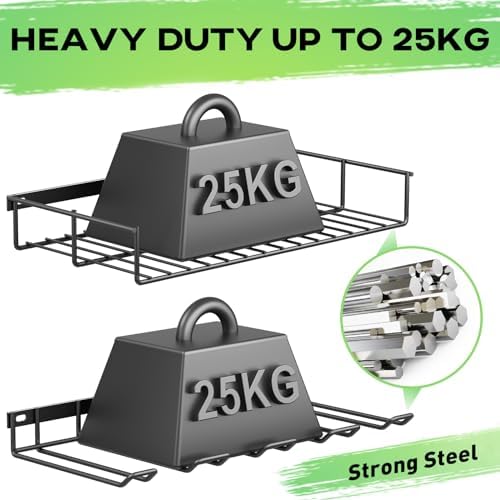 WELDUN Werkzeughalterung für Schlagbohrschrauber – 3 Ebenen Werkzeugregal für Garage und Werkstatt, mit seitlichem Schra