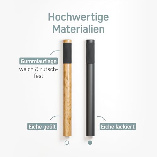 Borgen Fahrrad Wandhalterung aus Holz – stabile 20 kg Tragkraft für Rennrad, MTB & E-Bike