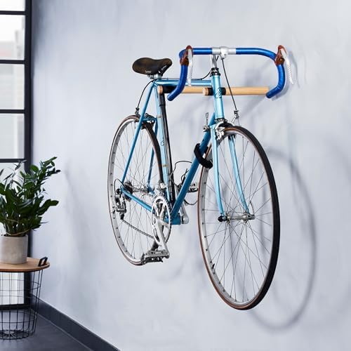 Borgen Fahrrad Wandhalterung aus Holz – stabile 20 kg Tragkraft für Rennrad, MTB & E-Bike