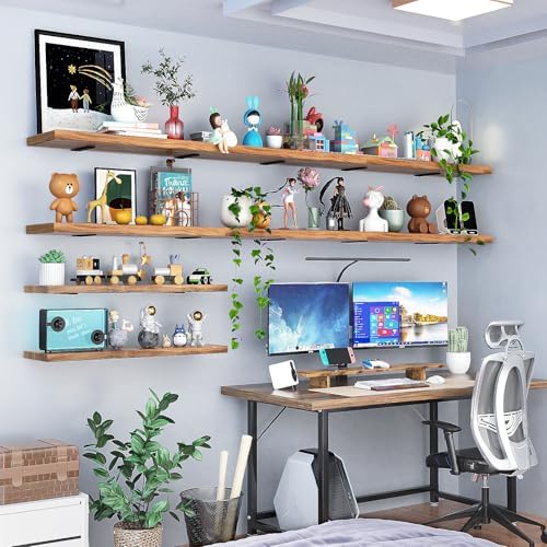 2 Stück robuste Regalhalter 15cm aus Metall mit Schrauben, 70 Kg Tragkraft, ideal für die Wohnraumgestaltung, Schwarz